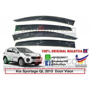 Kia Sportage QL (4th Gen) 2015 AG Door Visor Air Press Wind Deflector (Big 12cm Width)